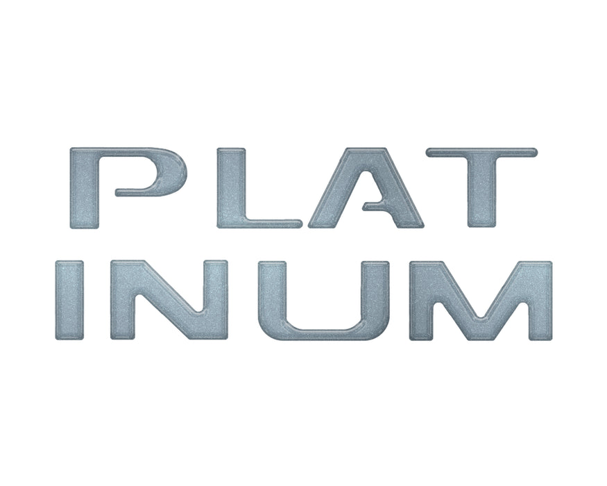 Platinum Tailgate Lettering Kit Fits 2025-2026 Ford Super Duty Platinum