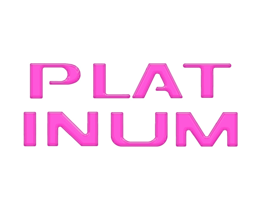 Platinum Tailgate Lettering Kit Fits 2025-2026 Ford Super Duty Platinum