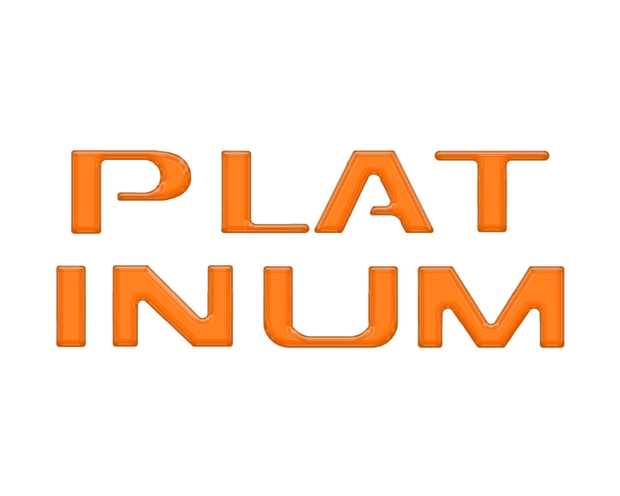 Platinum Tailgate Lettering Kit Fits 2025-2026 Ford Super Duty Platinum