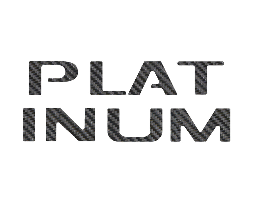 Platinum Tailgate Lettering Kit Fits 2025-2026 Ford Super Duty Platinum