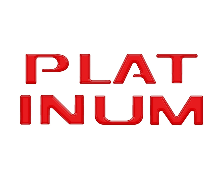 Platinum Tailgate Lettering Kit Fits 2025-2026 Ford Super Duty Platinum