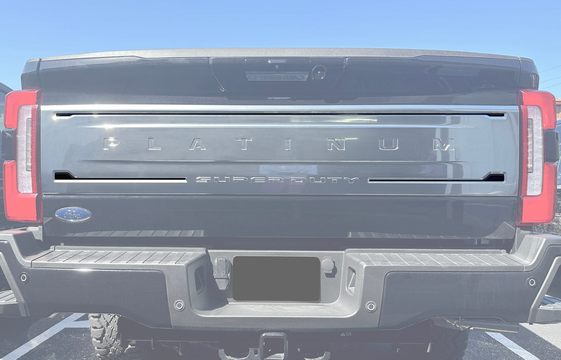 Platinum Tailgate Line Accent Trim Fits 2023-2024 Ford Super Duty
