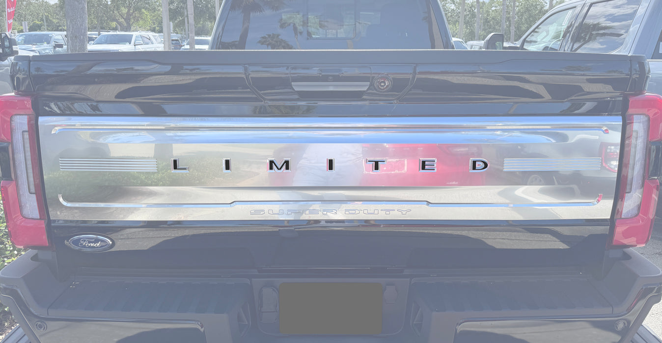 Limited Tailgate Letter Overlays Fits 2023-2024 Ford Super Duty Limited
