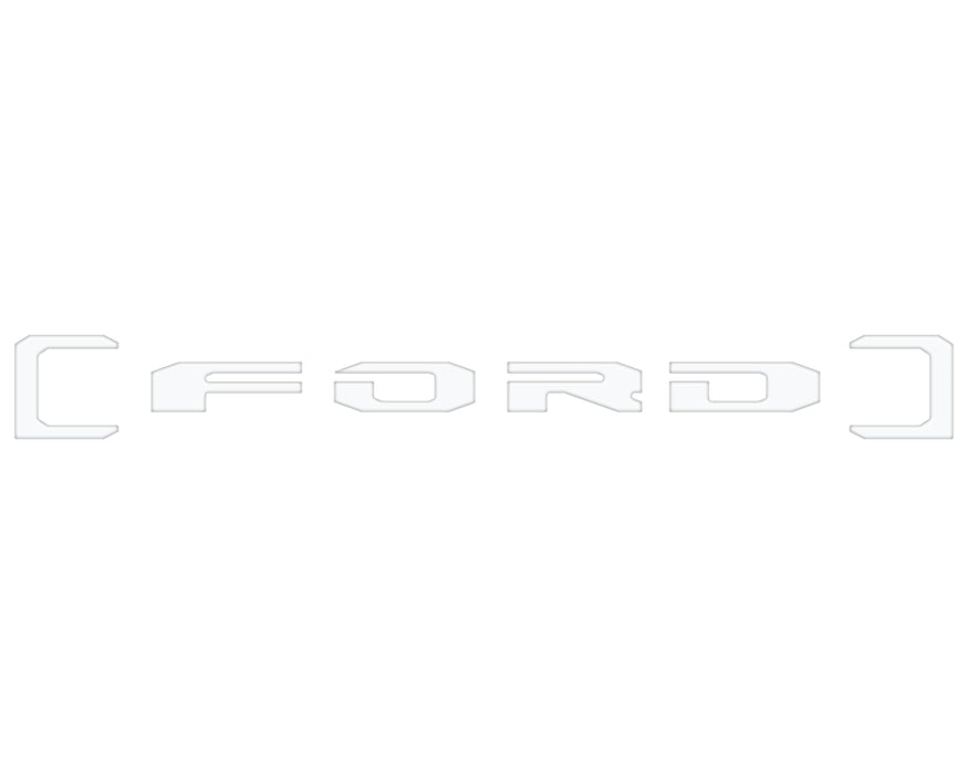 Upper Glove Box Letter Overlays Fits 2023-2026 Ford Super Duty