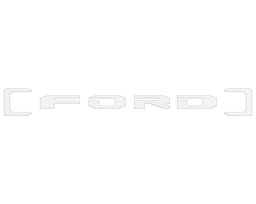 Upper Glove Box Letter Overlays Fits 2023-2026 Ford Super Duty