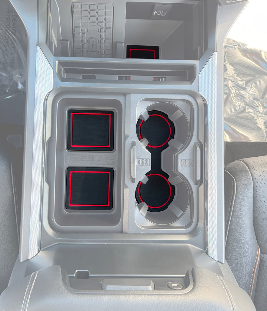 ドテラピース　フォーギブ　コンソール　セット Center Console Foam Inserts Fits 2023-2026 Ford Super Duty