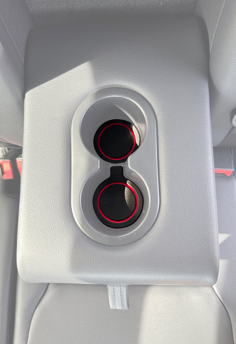 Rear Seat Fold Down Cupholder Foam Inserts Fits 2023-2026 Ford Super Duty