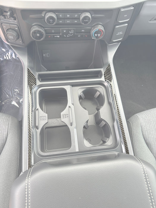 Center Console Chrome Cover Line Accent Trim Fits 2023-2026 Ford Super Duty