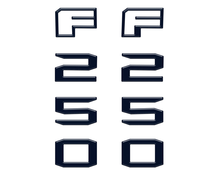 Fender Badge Letter Overlays Fits 2023-2026 Ford Super Duty