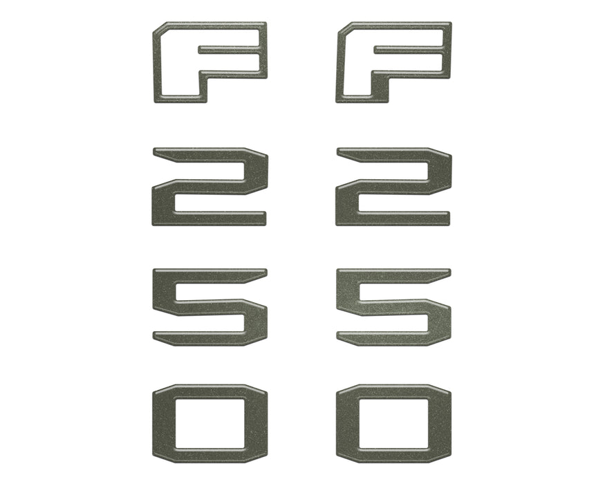Fender Badge Letter Overlays Fits 2023-2026 Ford Super Duty