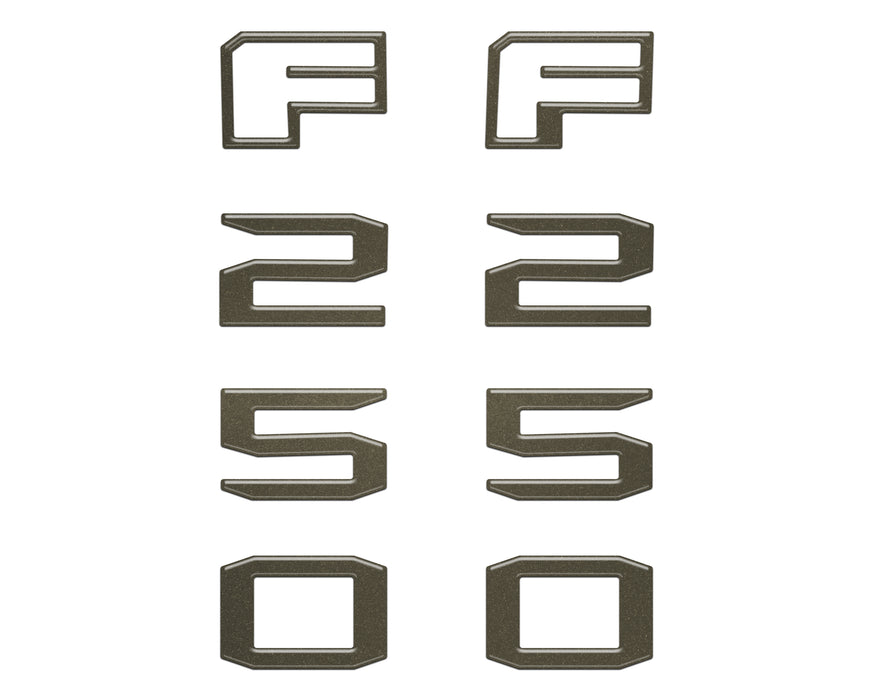 Fender Badge Letter Overlays Fits 2023-2026 Ford Super Duty