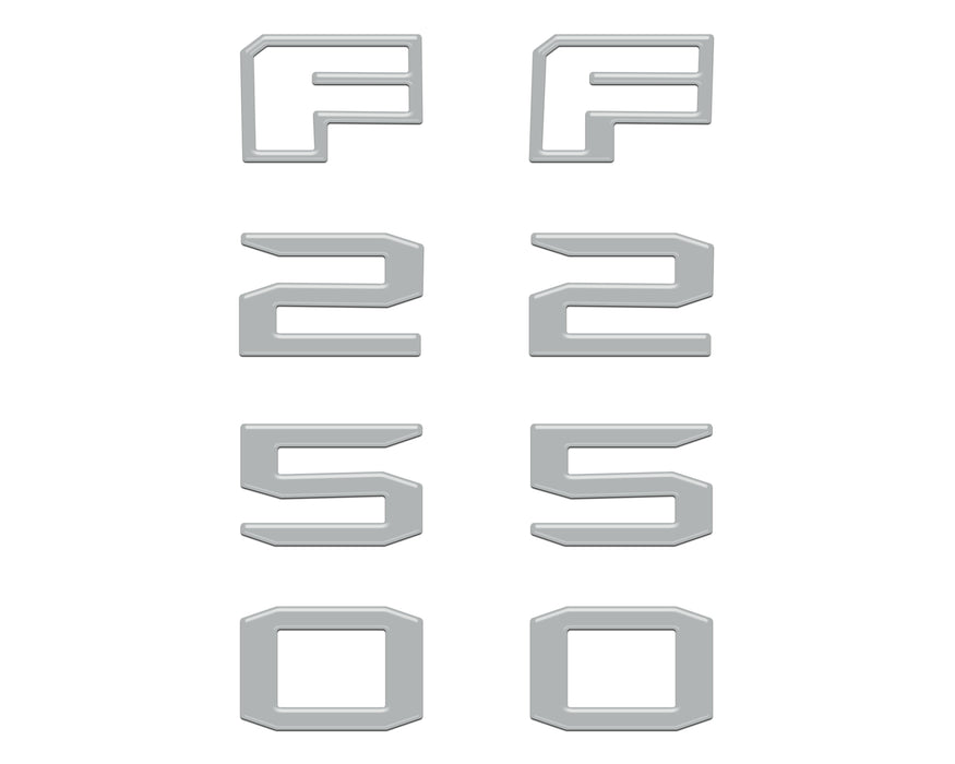 Fender Badge Letter Overlays Fits 2023-2026 Ford Super Duty