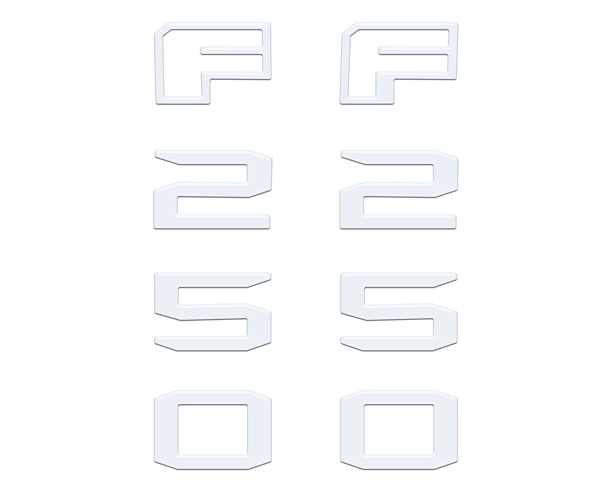 Fender Badge Letter Overlays Fits 2023-2026 Ford Super Duty