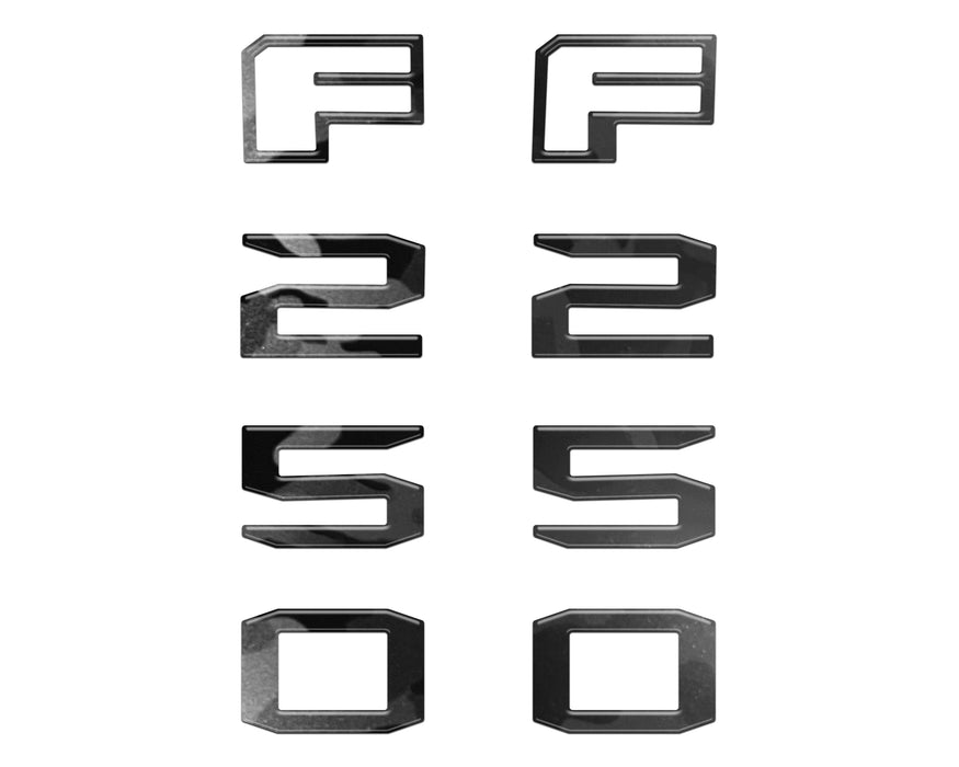 Fender Badge Letter Overlays Fits 2023-2026 Ford Super Duty