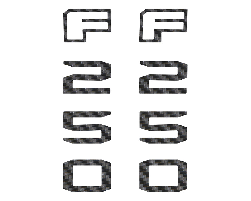 Fender Badge Letter Overlays Fits 2023-2026 Ford Super Duty