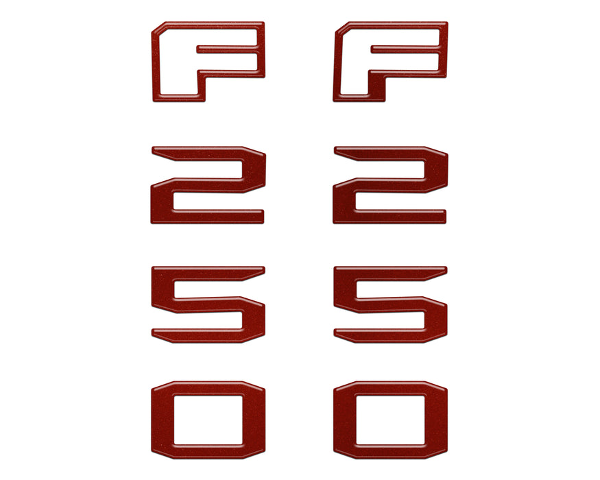 Fender Badge Letter Overlays Fits 2023-2026 Ford Super Duty