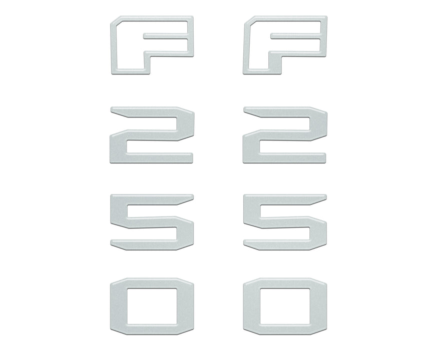 Fender Badge Letter Overlays Fits 2023-2026 Ford Super Duty