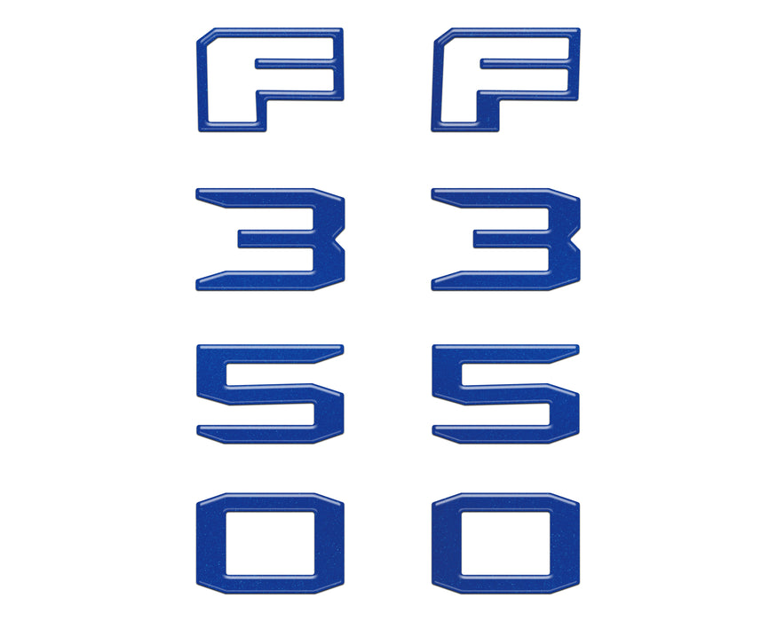 Fender Badge Letter Overlays Fits 2023-2026 Ford Super Duty
