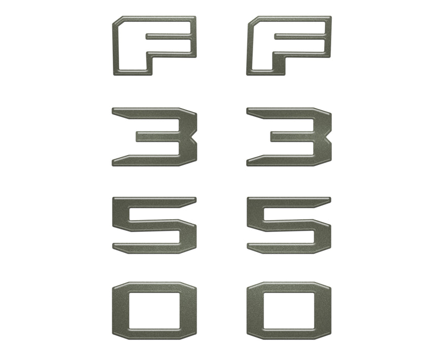 Fender Badge Letter Overlays Fits 2023-2026 Ford Super Duty