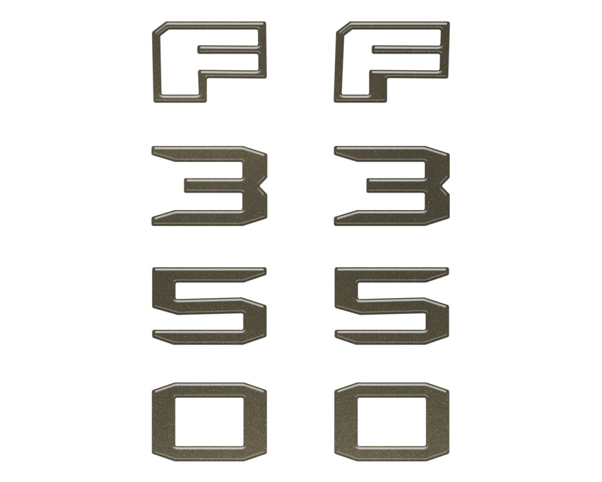 Fender Badge Letter Overlays Fits 2023-2026 Ford Super Duty