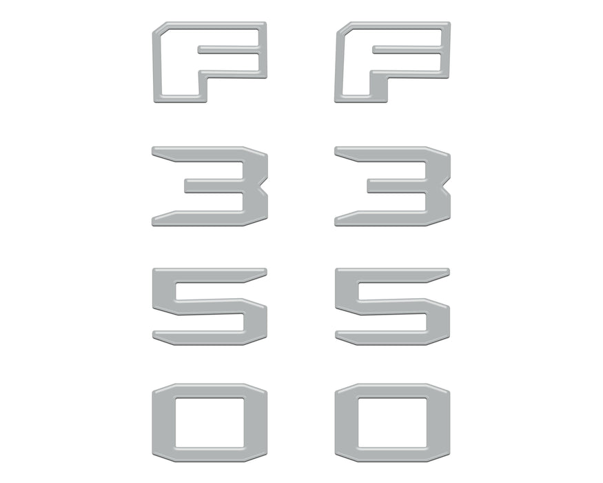 Fender Badge Letter Overlays Fits 2023-2026 Ford Super Duty