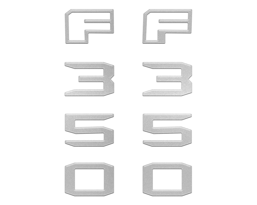 Fender Badge Letter Overlays Fits 2023-2026 Ford Super Duty