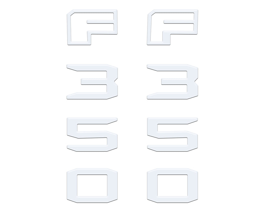 Fender Badge Letter Overlays Fits 2023-2026 Ford Super Duty