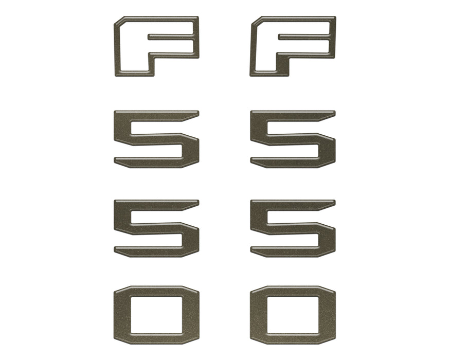 Fender Badge Letter Overlays Fits 2023-2026 Ford Super Duty