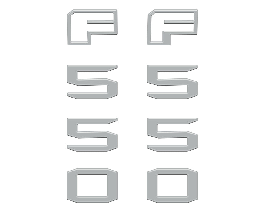Fender Badge Letter Overlays Fits 2023-2026 Ford Super Duty