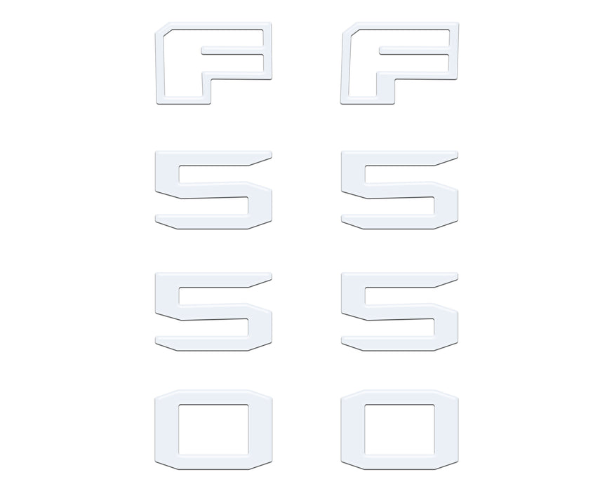Fender Badge Letter Overlays Fits 2023-2026 Ford Super Duty