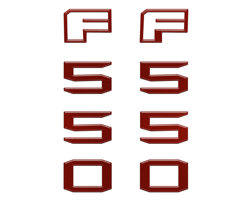 Fender Badge Letter Overlays Fits 2023-2026 Ford Super Duty