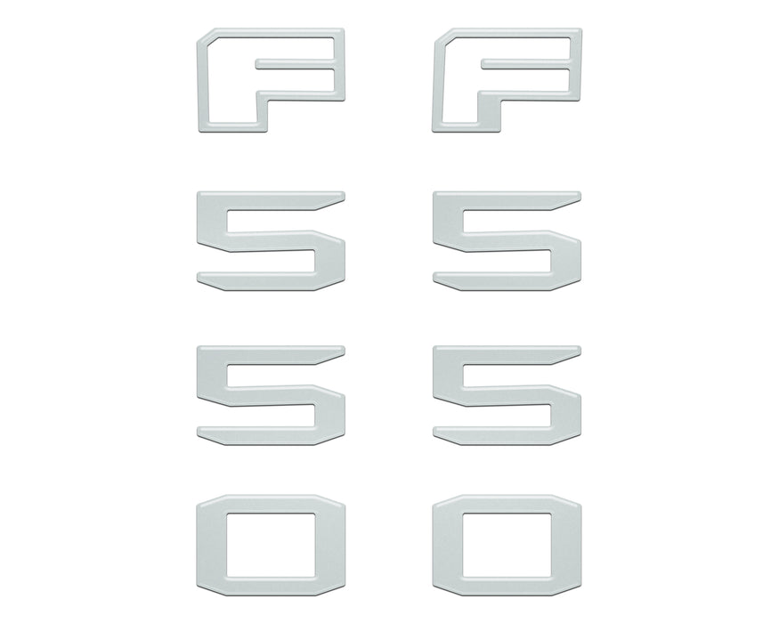 Fender Badge Letter Overlays Fits 2023-2026 Ford Super Duty