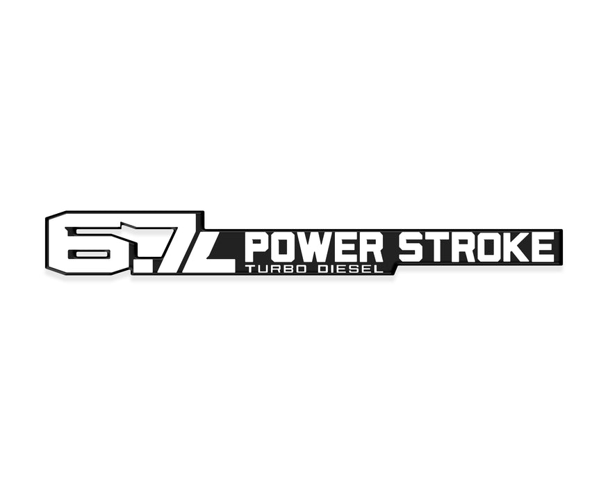 6.7 Power Stroke Badge Fits 2011-2026 Ford Super Duty