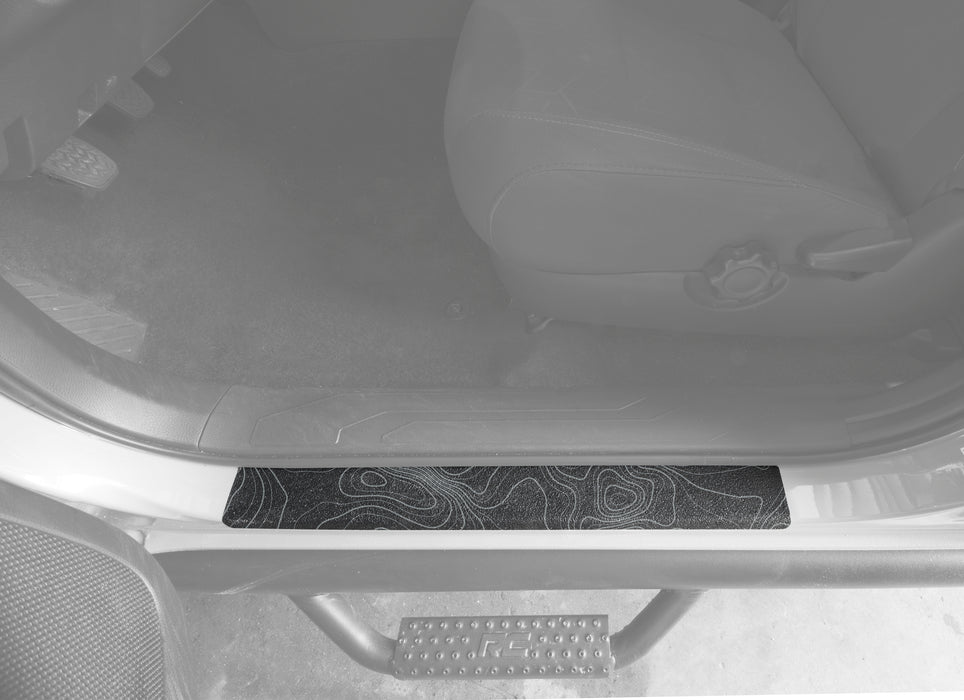 Carbon Fiber Door Sill Scuff Protectors – For Toyota Tacoma – Matte Finish