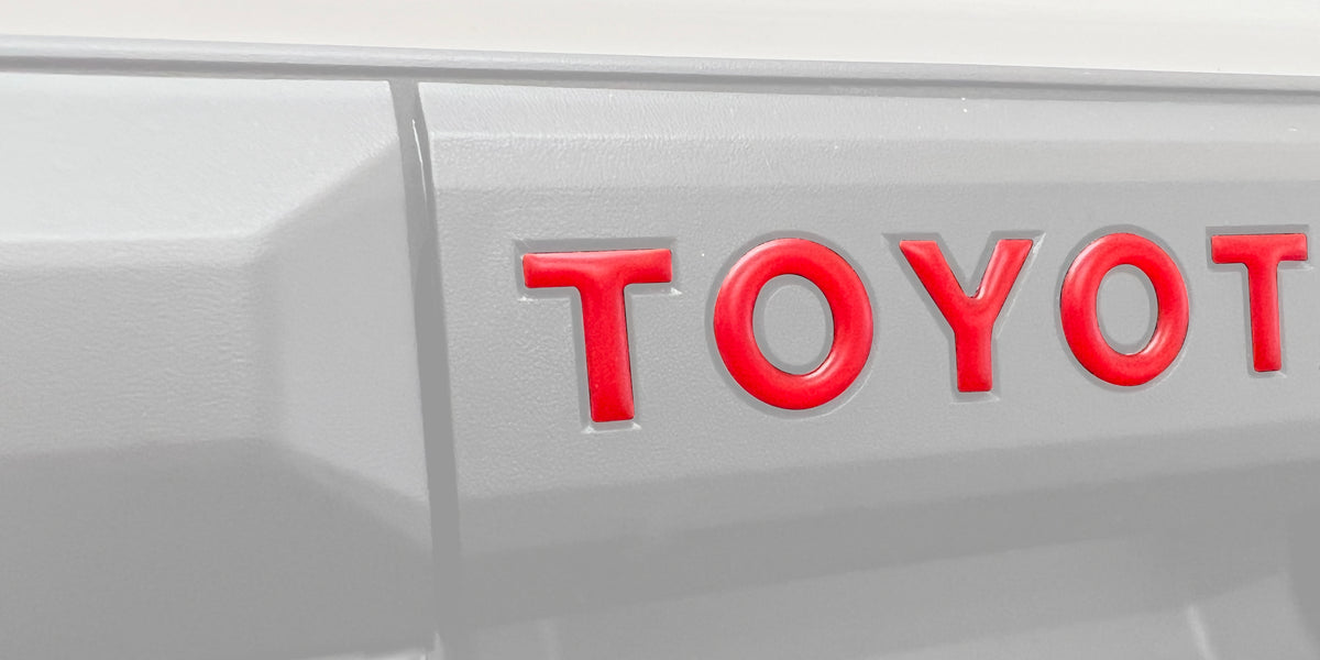 Tailgate Handle Letter Inserts Fits 2024-2026 Toyota Tacoma