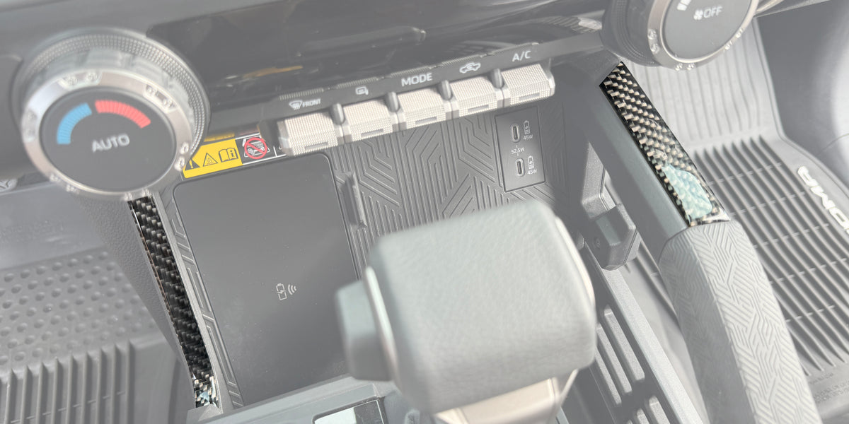 ☆TOYOTA ／TASCAN☆ Center Console Lines Accent Trim Fits 2024-2026 Toyota Tacoma