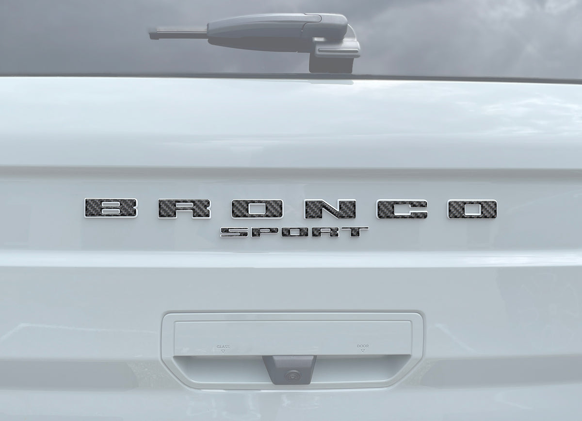 Rear Liftgate Letter Overlays Fits 2021-2024 Ford Bronco Sport