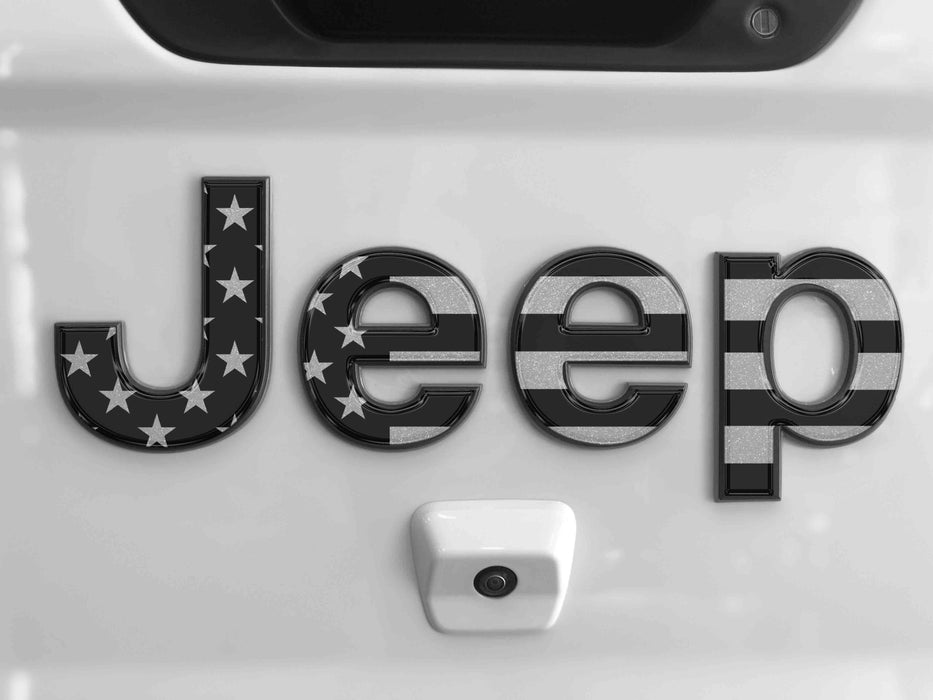 Custom Embossed Tailgate Logo Emblem Kit For Jeep Gladiator 2020-2024 – Full Kit