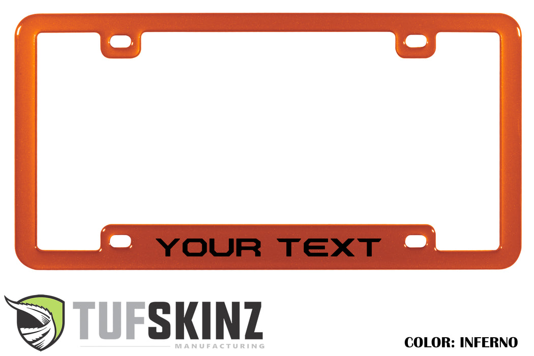 Italy Colors Stripe Carbon Fiber license Plate Frame 2x2 Gloss 2 Hole Italy Colors Stripe Carbon Fiber license Plate Frame 2x2 Gloss 2 Hole