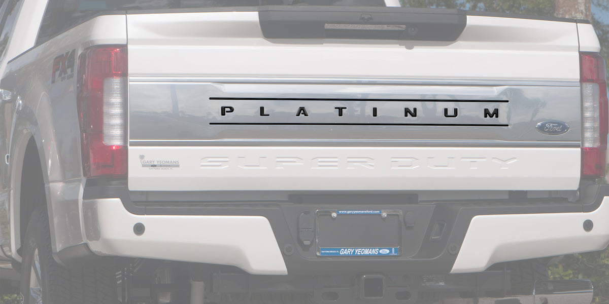 Tailgate Letter and Line Inserts Fits 2017-2019 Ford Super Duty