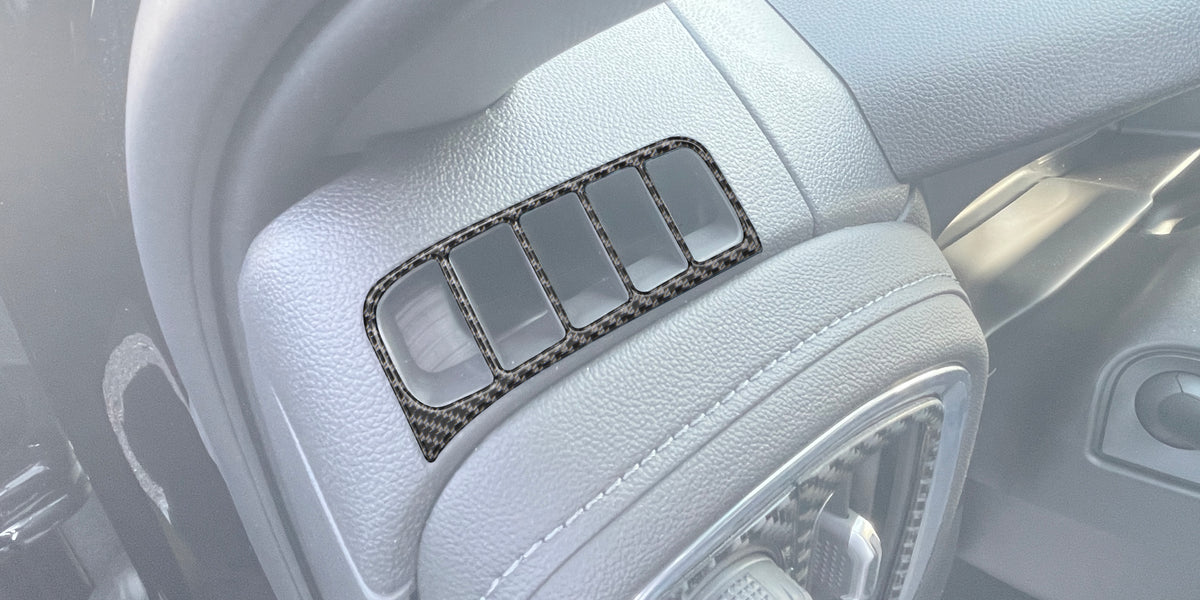 Wood Grain Console Side Air Vent Outlet Trim Cover For Chevy Silverado 2019-2022 Wood Grain Console Side Air Vent Outlet Trim Cover For Chevy Silverado 2019-2022