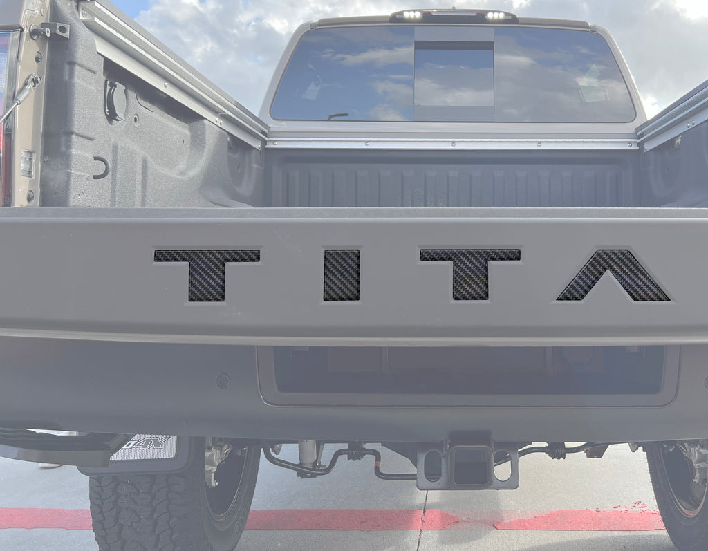 Tailgate Top Letter Inserts Fits 2022-2024 Nissan Titan — Tufskinz.com