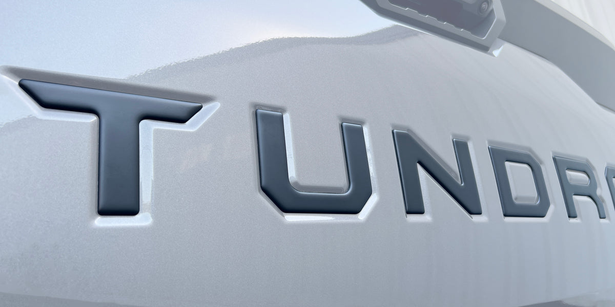 Tailgate Letter Inserts Fits 2022-2026 Toyota Tundra — Tufskinz.com