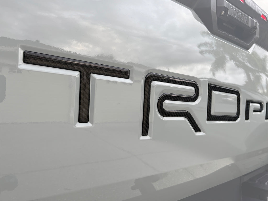 TRD Pro Tailgate Letter Inserts Fits 2022-2026 Toyota Tundra