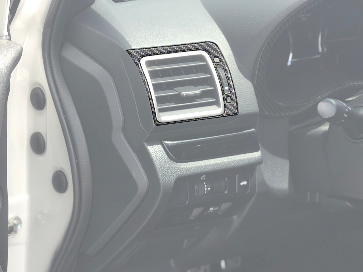 Carbon Fiber Look Side Air Vent Outlet Covers – Fits Subaru WRX / WRX STI 2015–2021 (2-Pack)